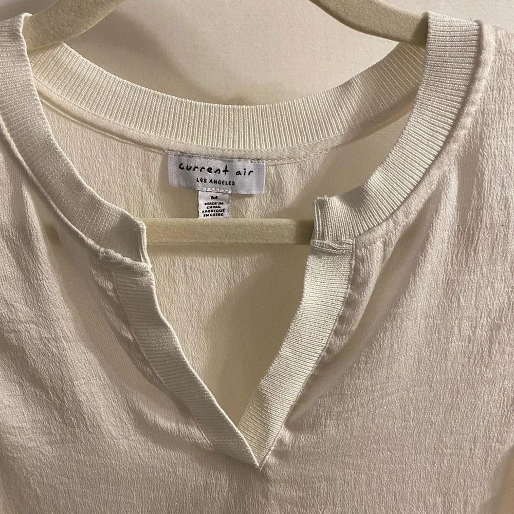Current Air Cream Ruffle Sleeve Blouse - Picture 2 of 3